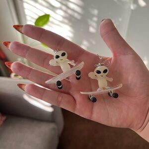 Alien earrings
